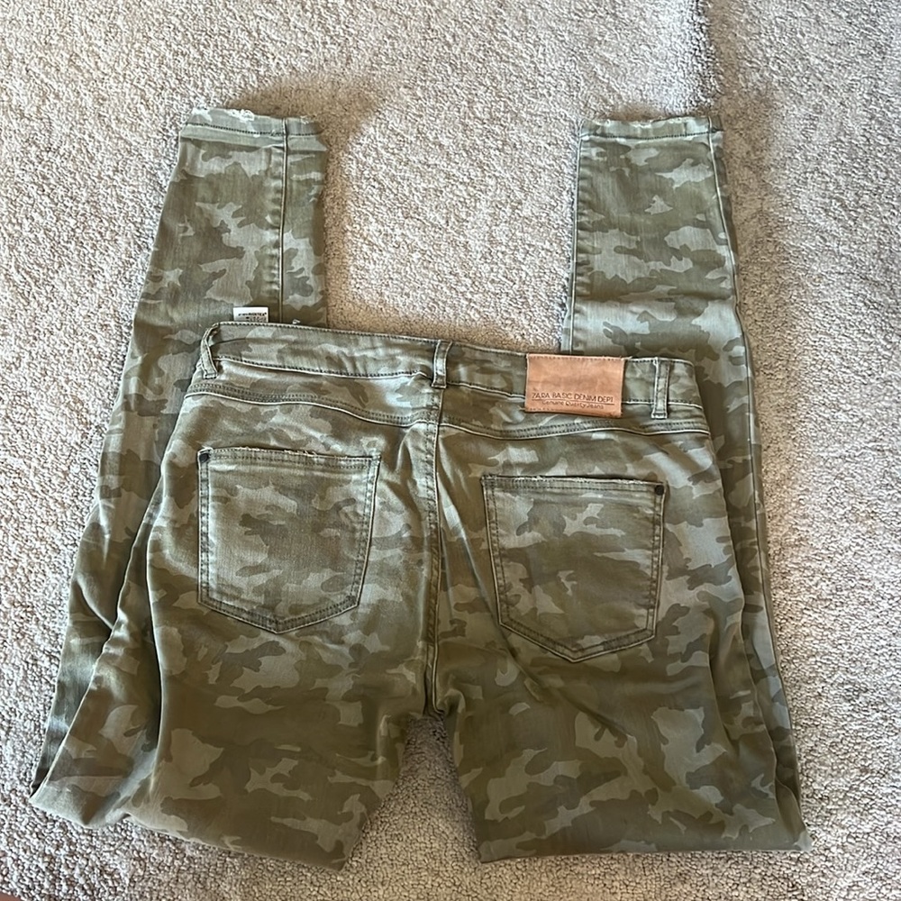 Zara Basic Denim Army - image 2